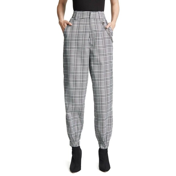 I AM GIA Women's Plaid Cobain Pants Cargo Stretch High Rise Size Small - Picture 1 of 10